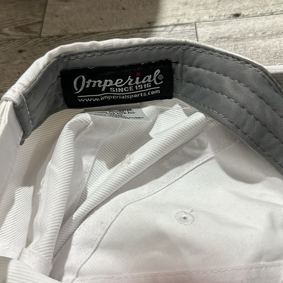 White SWOA pro tennis baseball cap hat new with defect - Picture 11 of 11